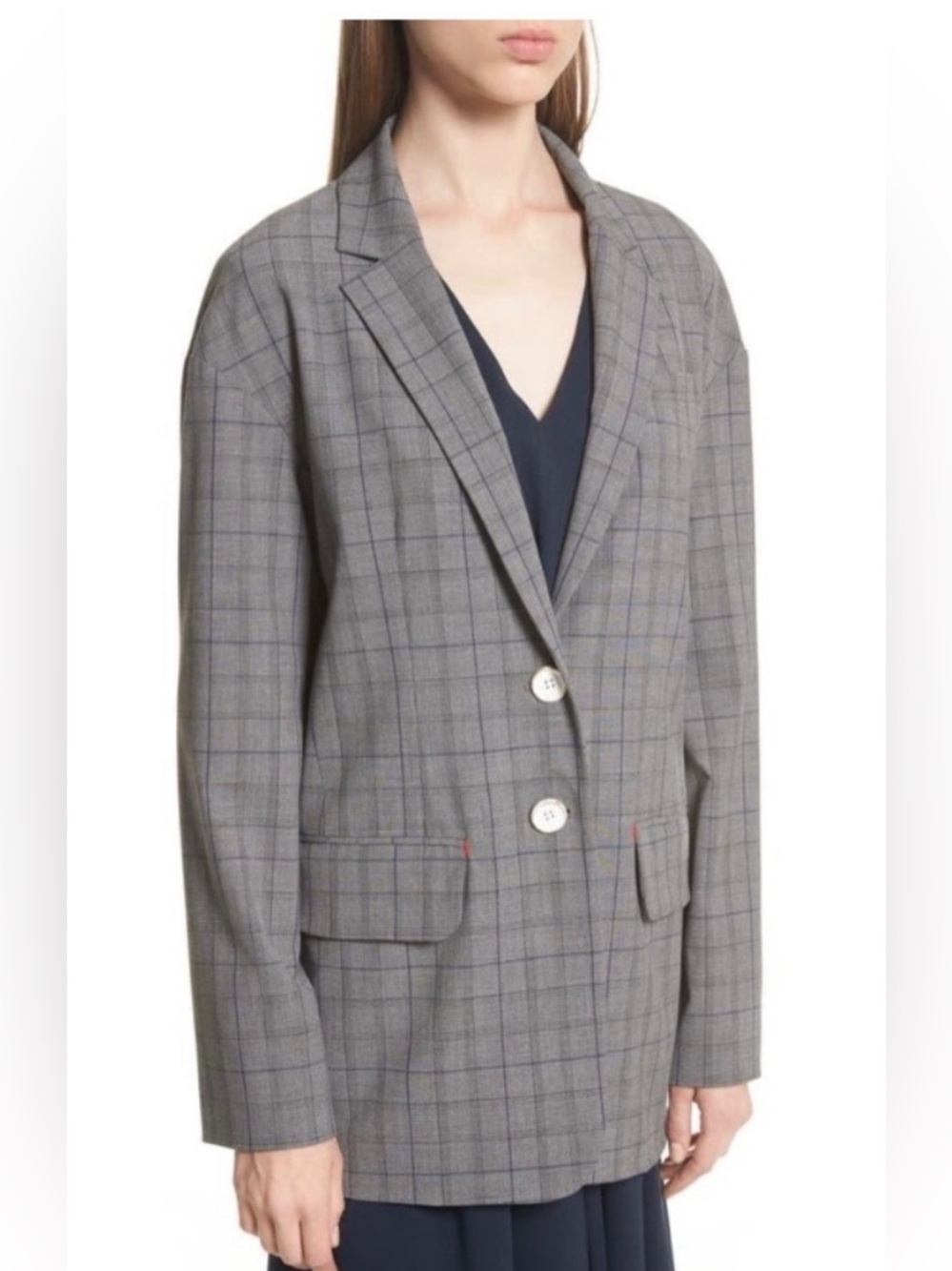 Tibi Glen Plaid  Blazer Size 10